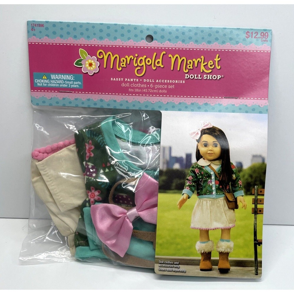 Marigold Market Doll Shop Sassy Pants Doll Accessories 18in Doll Clothes